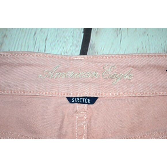 AMERICAN EAGLE Women's Stretch Denim Shorts SIZE 6 Light Pink - Picture 5 of 6